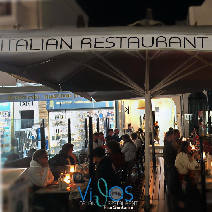 Vithos Restaurant in Fira Santorini island Italian Cuisine
